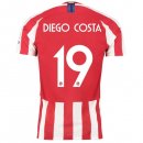 Thailande Maillot Atlético de Madrid NO.19 Diego Costa 2019 2020 Rouge