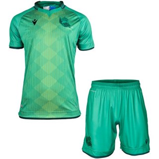 Maillot Real Sociedad Exterieur Enfant 2019 2020 Vert Pas Cher