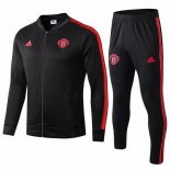 Survetement Manchester United 2019 2020 Rouge Noir Pas Cher