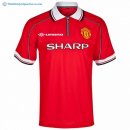 Maillot Manchester United Domicile Retro 1998 1999 Rouge Pas Cher