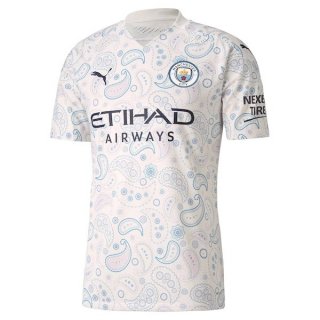 Thailande Maillot Manchester City Third 2020 2021 Blanc Pas Cher