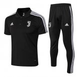 Polo Juventus Ensemble Complet 2018 2019 Noir Pas Cher