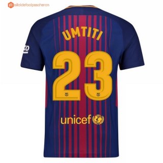 Maillot Barcelona Domicile Umtiti 2017 2018 Pas Cher