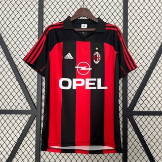 Thailande Maillot AC Milan Domicile Retro 2000 2002 Thailande Maillot AC Milan Domicile Retro 2000 2002