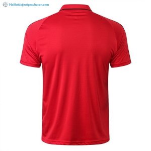 Polo AC Milan Ensemble Complet 2017 2018 Rouge Pas Cher