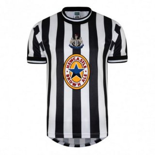 Maillot Newcastle United Domicile Retro 1997 1998 Negro Blanc Pas Cher