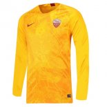 Maillot As Roma Third ML 2018 2019 Jaune Pas Cher