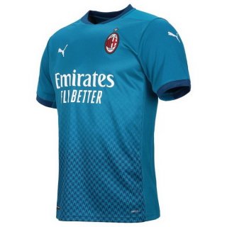 Maillot AC Milan Third 2020 2021 Bleu Pas Cher