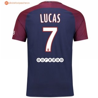 Maillot Paris Saint Germain Domicile Lucas 2017 2018 Pas Cher Maillot Paris Saint Germain Domicile Lucas 2017 2018 Pas Cher
