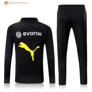 Survetement Borussia Dortmund 2017 2018 Noir Marine Jaune Pas Cher