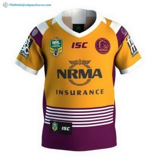 Maillot Rugby Brisbane Broncos 30th Jaune Pas Cher