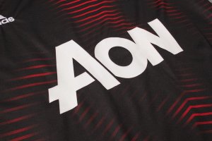 Entrainement Manchester United Ensemble Complet 2018 2019 Rouge Noir Pas Cher