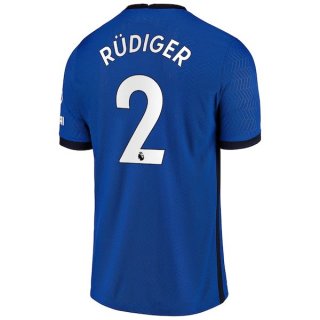Maillot Chelsea NO.2 Rudiger Domicile 2020 2021 Bleu Pas Cher Maillot Chelsea NO.2 Rudiger Domicile 2020 2021 Bleu Pas Cher