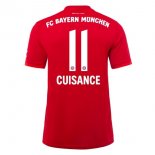 Maillot Bayern Munich NO.11 Cuisance Domicile 2019 2020 Rouge Pas Cher