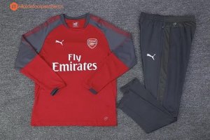 Survetement Arsenal Enfant 2017 2018 Rouge Gris Marine Pas Cher