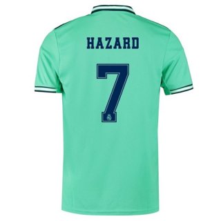 Maillot Real Madrid NO.7 Hazard Third 2019 2020 Vert Pas Cher