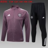 Enfant Survetement Manchester United 2025 2026 Purpura 5