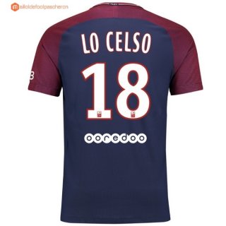 Maillot Paris Saint Germain Domicile Lo Celso 2017 2018 Pas Cher