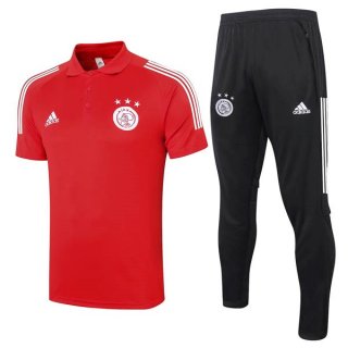 Polo Ajax Ensemble Complet 2020 2021 Rouge Noir Pas Cher Polo Ajax Ensemble Complet 2020 2021 Rouge Noir Pas Cher