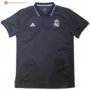 Polo Real Madrid 2017 2018 Noir Bleu Clair Pas Cher