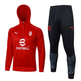 Sweat Shirt Capuche AC Milan 2024 Rouge 2 Sweat Shirt Capuche AC Milan 2024 Rouge 2
