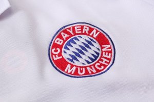 Polo Ensemble Complet Bayern Munich 2018 2019 Blanc Rouge Pas Cher