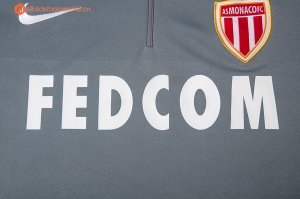 Survetement AS Monaco 2017 2018 Gris Pas Cher