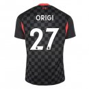 Maillot Liverpool NO.27 Origi Third 2020 2021 Noir Pas Cher