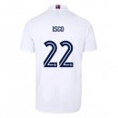 Maillot Real Madrid Domicile NO.22 Isco 2020 2021 Blanc Pas Cher