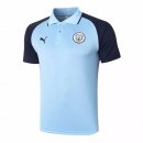 Polo Manchester City 2020 2021 Bleu Noir Pas Cher