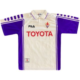 Thailande Maillot Fiorentina FILA Exterieur Retro 1999 2000 Blanc Pas Cher