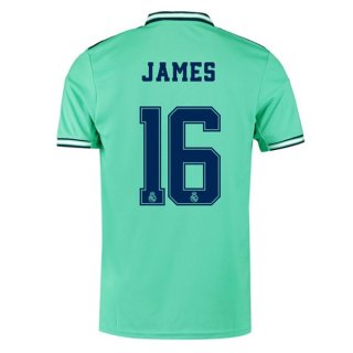 Maillot Real Madrid NO.16 James Third 2019 2020 Vert Pas Cher