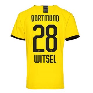 Thailande Maillot Borussia Dortmund NO.28 Witsel Domicile 2019 2020 Jaune Thailande Maillot Borussia Dortmund NO.28 Witsel Domicile 2019 2020 Jaune