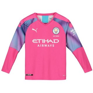 Maillot Manchester City ML Gardien 2019 2020 Rosa Pas Cher