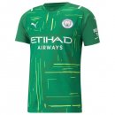 Thailande Maillot Manchester City Gardien 2021 2022 Vert Pas Cher