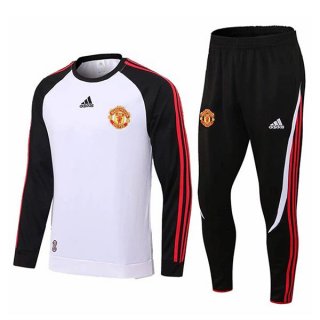 Survetement Manchester United 2022 2023 Blanc Noir Survetement Manchester United 2022 2023 Blanc Noir