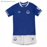 Maillot Everton Domicile Enfant 2018 2019 Bleu Blanc Pas Cher