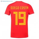 Maillot Espagne Domicile Diego Costa 2018 Rouge Pas Cher