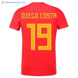 Maillot Espagne Domicile Diego Costa 2018 Rouge Pas Cher