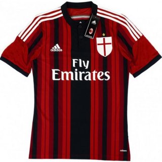 Maillot AC Milan Domicile Retro 2014 2015 Rouge Pas Cher Maillot AC Milan Domicile Retro 2014 2015 Rouge Pas Cher