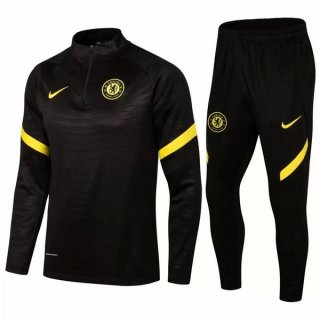 Survetement Chelsea 2021 2022 Noir Jaune Pas Cher Survetement Chelsea 2021 2022 Noir Jaune Pas Cher