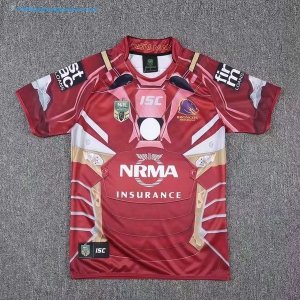 Maillot Rugby Brisbane Broncos 2017 2018 Rouge Pas Cher