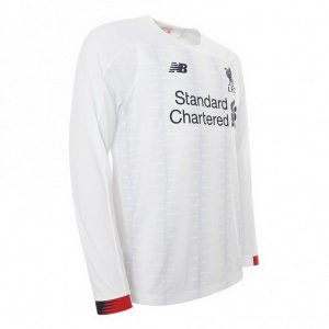 Maillot Liverpool Exterieur ML 2019 2020 Blanc Pas Cher