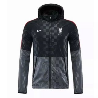 Coupe Vent Liverpool 2021 2022 Noir Gris Pas Cher Coupe Vent Liverpool 2021 2022 Noir Gris Pas Cher