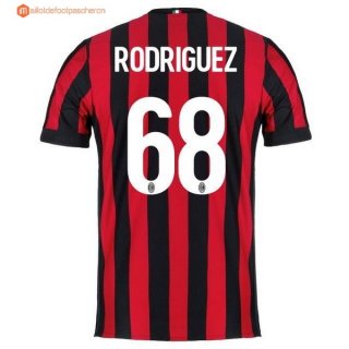 Maillot Milan Domicile Rodriguez 2017 2018 Pas Cher Maillot Milan Domicile Rodriguez 2017 2018 Pas Cher