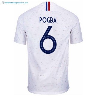 Maillot France Exterieur Pogba 2018 Blanc Pas Cher