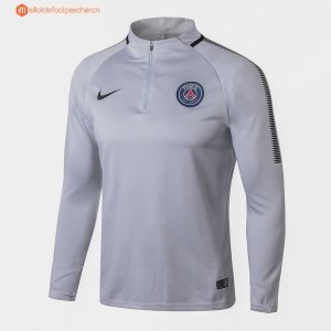 Survetement Paris Saint Germain 2017 2018 Gris Clair Pas Cher