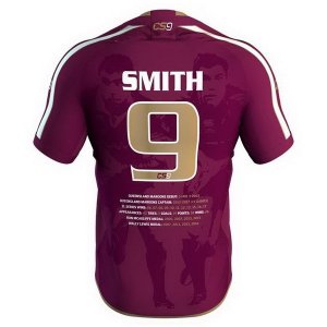 Maillot QLD Maroons Smith 2018 Rouge Pas Cher