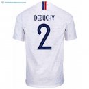 Maillot France Exterieur Debuchy 2018 Blanc Pas Cher