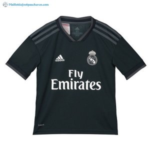 Maillot Real Madrid Exterieur Enfant 2018 2019 Noir Pas Cher